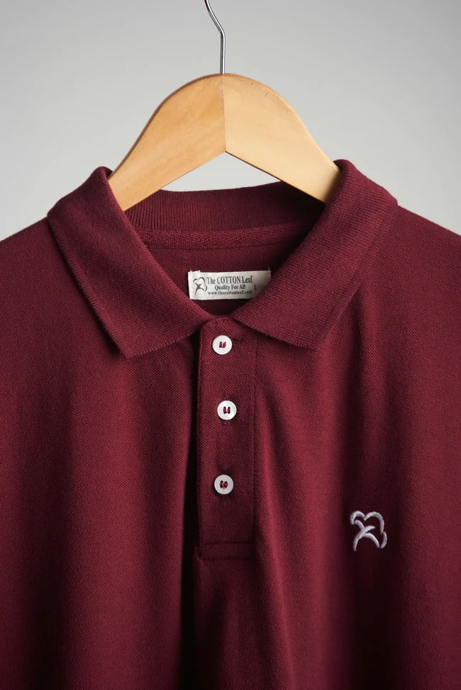 EXCLUSIVE BURGUNDY PIQUE POLO