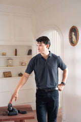 Woodland Gray Pique Polo