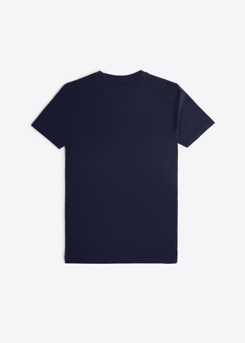 NAVY SPACE THEME PRINT T-SHIRT