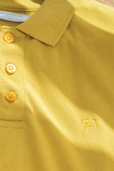 AMBER GREEN PIQUE POLO