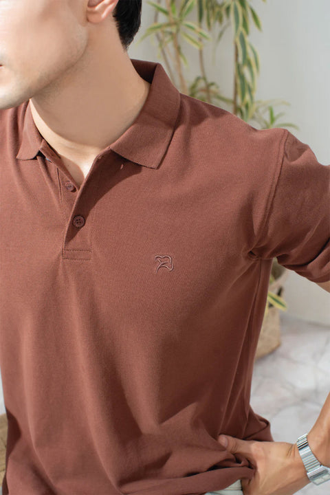 EXCLUSIVE COFFEE BROWN POLO