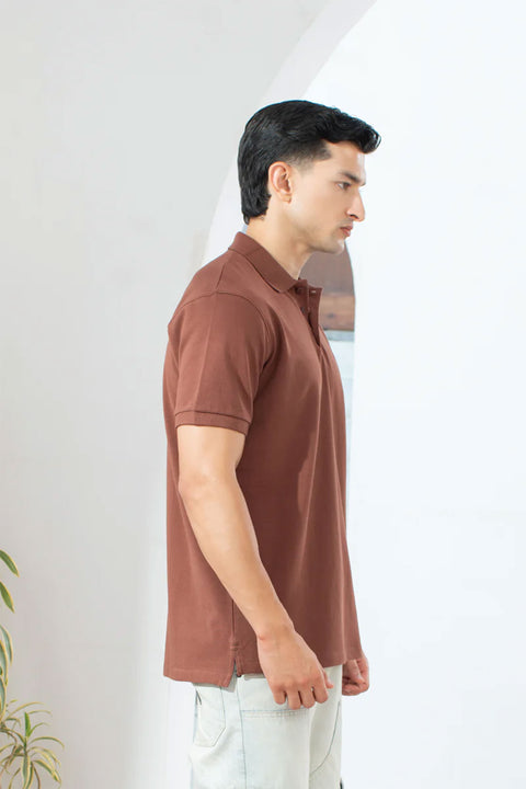 EXCLUSIVE COFFEE BROWN POLO