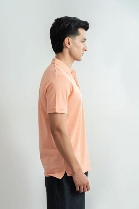 EXCLUSIVE PAPAYA PIQUE POLO