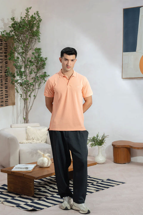 EXCLUSIVE PAPAYA PIQUE POLO