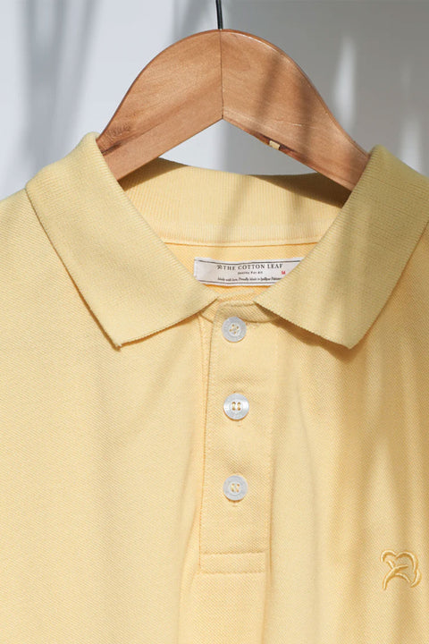 LEMON YELLOW PIQUE POLO