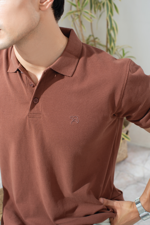 EXCLUSIVE COFFEE BROWN POLO