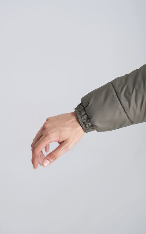 Reversible two Way Jacket - Fauji Green/Black  (Full sleeves)