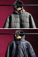 Reversible two Way Jacket - Fauji Green/Black  (Full sleeves)