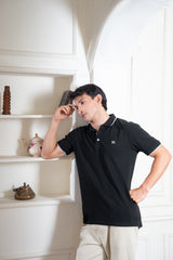 BLACK VOGUE PIQUE POLO