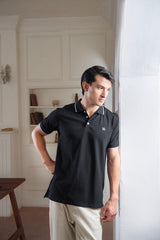 BLACK VOGUE PIQUE POLO