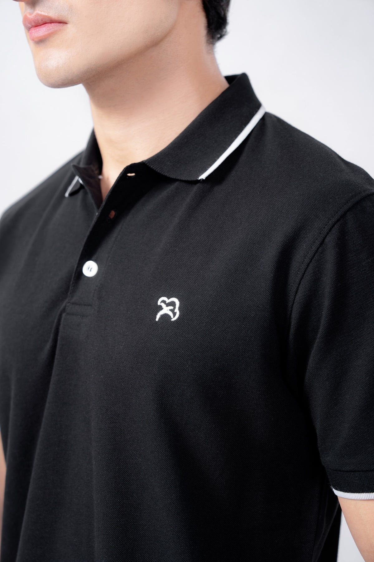 BLACK VOGUE PIQUE POLO