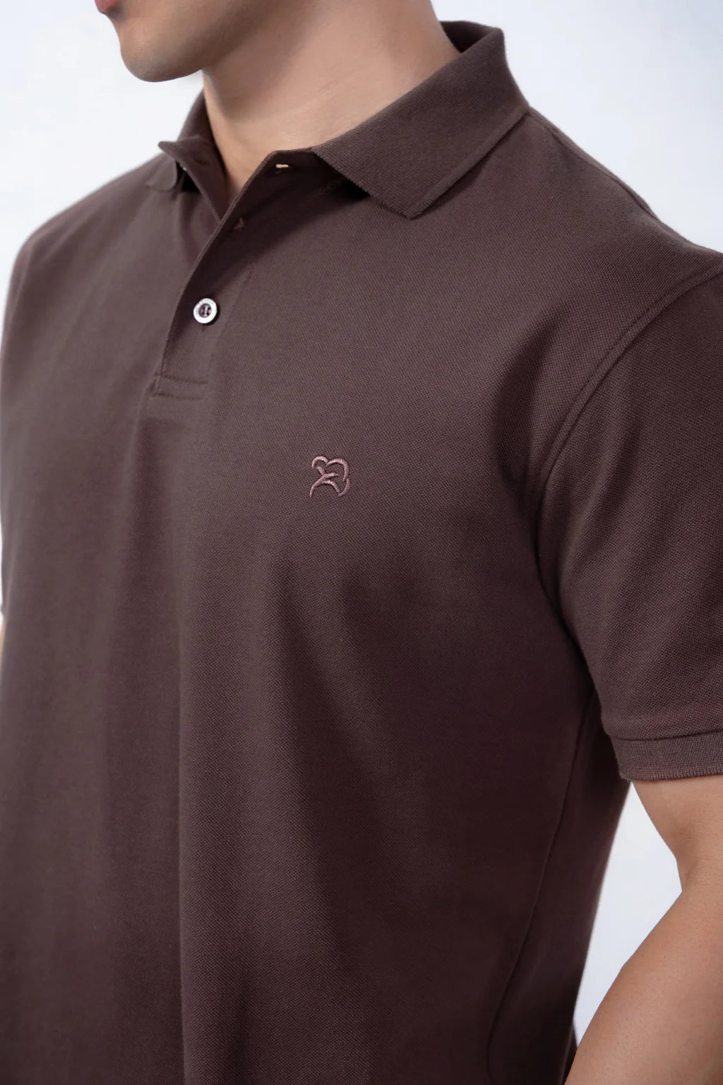 Shaved Chocolate Pique Polo