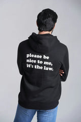 close up of unisex black free style graphic hoodie sale now
