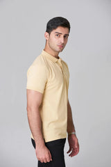 mens exclusive peach pique polo for summer