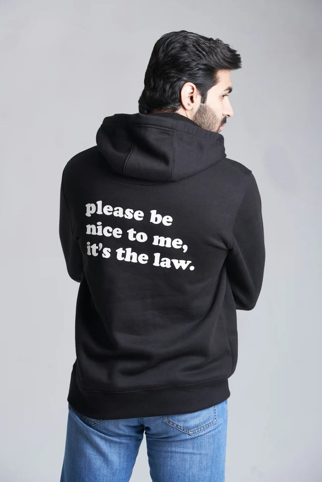 unisex black free style graphic hoodie on hanger sale